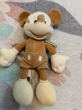 Vintage Disney Parks Organic & Natural Cotton Mickey Mouse Plush